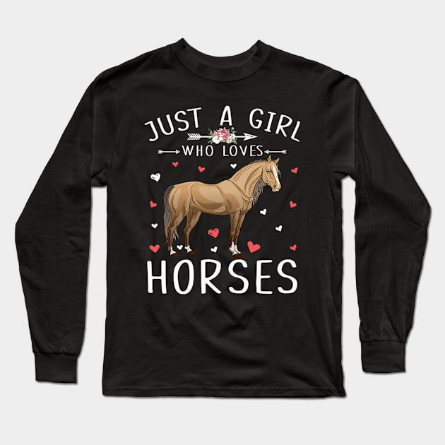 Horse Riding Lover Women Long Sleeve T-Shirt by cloutmantahnee